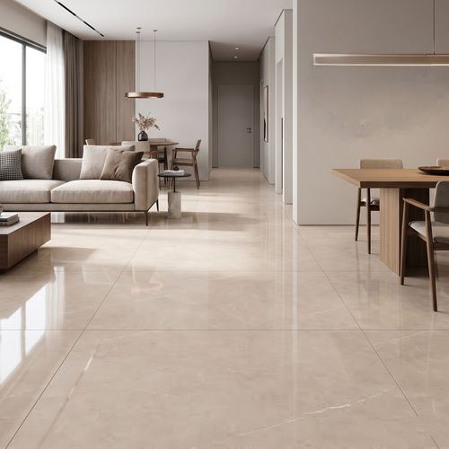 Piso Porcelanato Elizabeth 60x120 Nobile Nude Polido