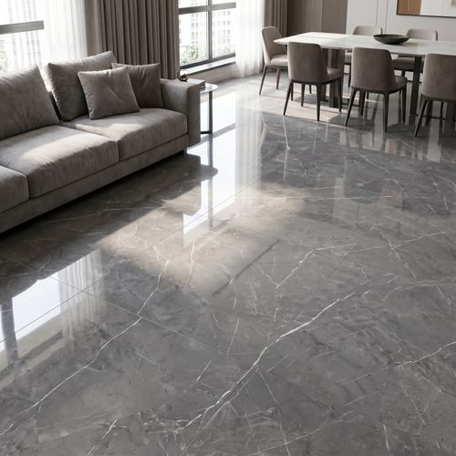 Piso Porcelanato Elizabeth 60x120 Nobile Gris Polido Retificado — Ref. 29005