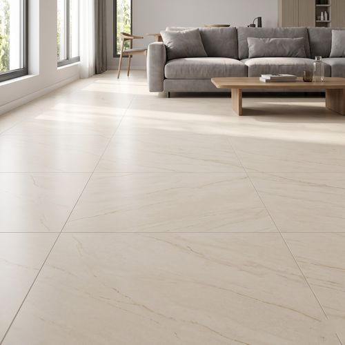 Piso Porcelanato Elizabeth 84x84 Ouro Classico Acetinado