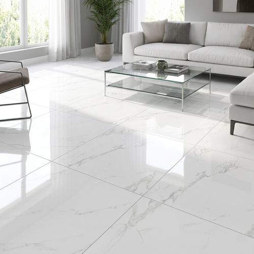 Piso Porcelanato Elizabeth 84x84 Le Blanc Polido