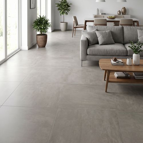 Piso Porcelanato Elizabeth 84x84 Cemento Concreto Acetinado