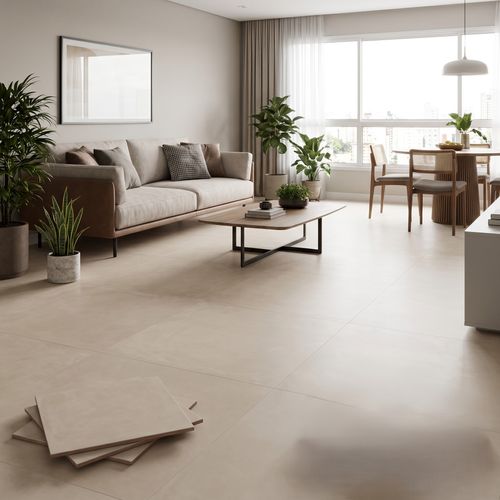 Piso Porcelanato Elizabeth 84x84 Urban Beige Acetinado