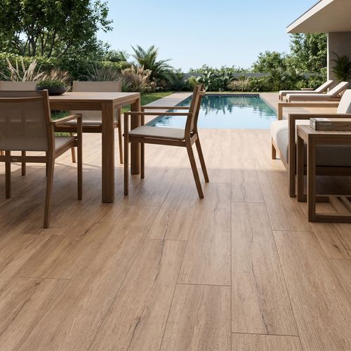 Piso Porcelanato Elizabeth 19,7x120 Jalapão Bege Externo
