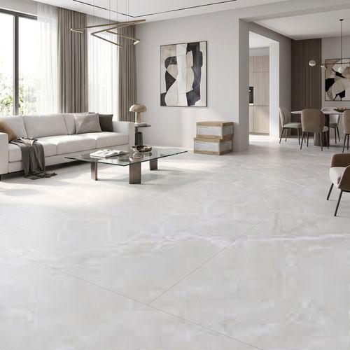 Piso Porcelanato Elizabeth 84x84 Mont Blanc Acetinado