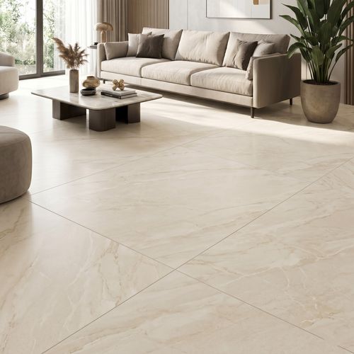 Piso Porcelanato Elizabeth 100x100 Ouro Classico Acetinado