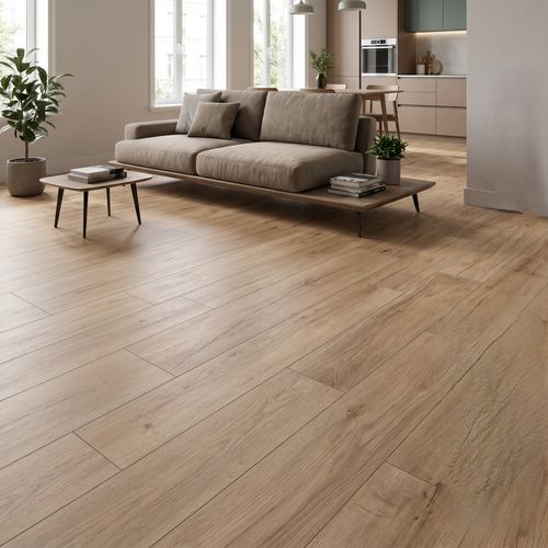 Piso Porcelanato Elizabeth 19,7x120 Jalapao Bege Acetinado