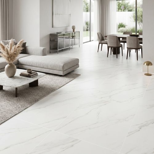Piso Porcelanato Elizabeth 60x120 Branco Parana Acetinado