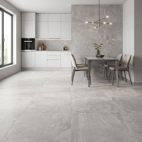 Piso Porcelanato Elizabeth 84x84 Urban Ice Esmaltado Acetinado