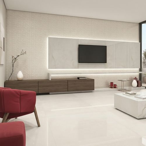 Piso Porcelanato Eliane 120x120 Munari Branco Acetinado Retificado — Ref. 8042747