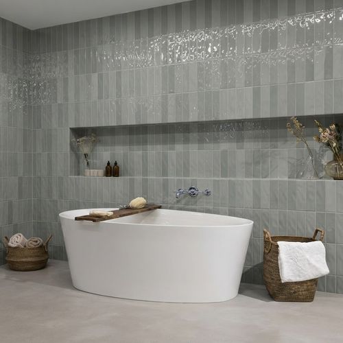 Azulejo Eliane 7x25 Prisma Hijau Brilhante — Ref. 8049301