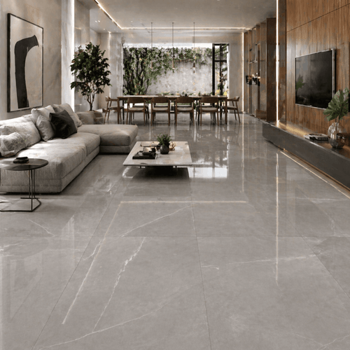 Piso Porcelanato Eliane 60x120 Sacara Gris Polido Retificado — Ref. 8060777