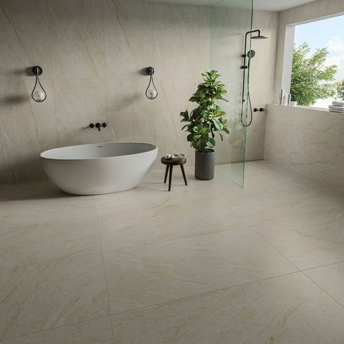 Piso Porcelanato Eliane 60x120 Mahal Marfim Acetinado Retificado — Ref. 8064347