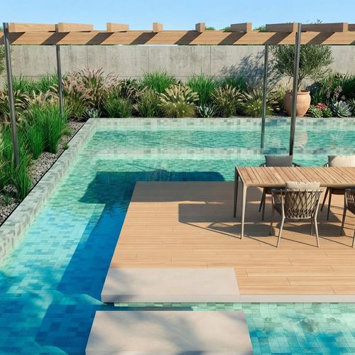 Pastilha Eliane 7,5x7,5 Java Lago Brilhante — Ref. 8040041