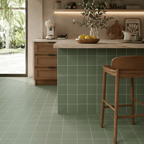 Piso Porcelanato Eliane 20x20 Capri Hijau Mate — Ref. 8049404