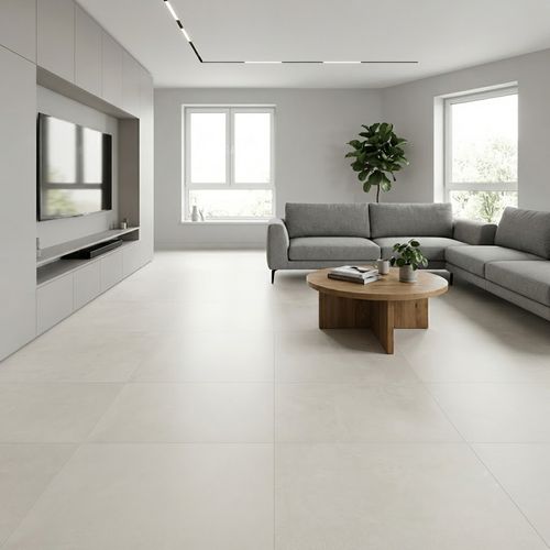 Piso Porcelanato Eliane 90x90 Munari Branco Acetinado Retificado — Ref. 8054120