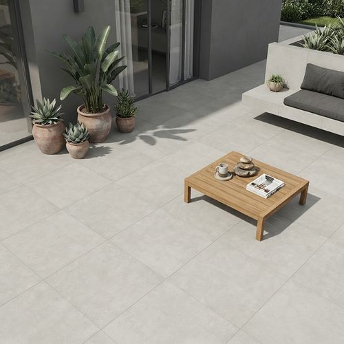 Piso Porcelanato Qualiz 83x83 London Concret Granilha Retificado — Ref. QL83003