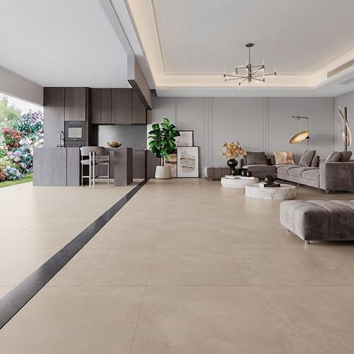 Piso Porcelanato Qualiz 61,80x61,80 Milano Beige Acetinado Retificado — Ref. QL61004