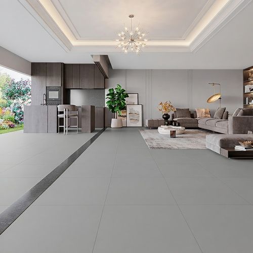 Piso Porcelanato Qualiz 61,80x61,80 Milano Concret Acetinado QL61002