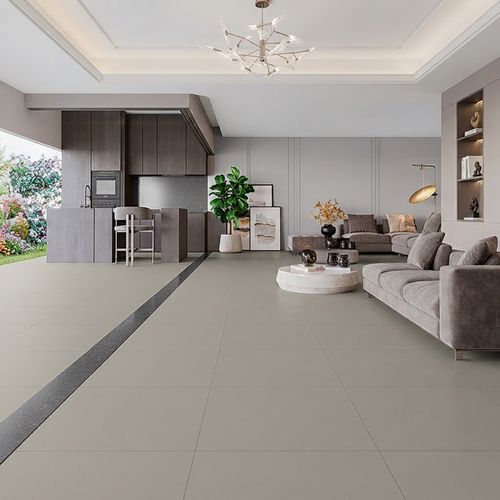 Piso Porcelanato Qualiz 61,80x61,80 Milano Gray Acetinado Retificado — Ref. QL61001