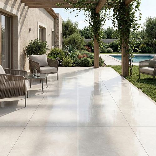Piso Porcelanato Elizabeth 84x84 HD Le Blanc Polido Retificado — Ref. 21653