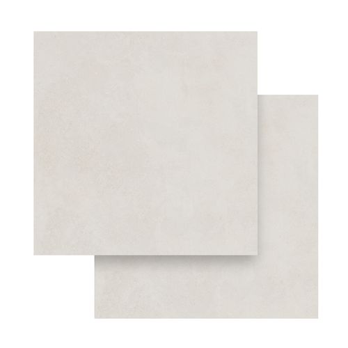Piso Porcelanato Roca 80x80 Zeno Off White Mate Retificado — Ref. Roc04Fs00081