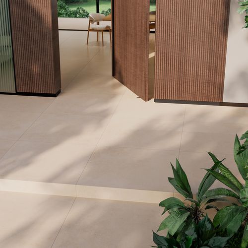 Piso Porcelanato Roca 80x80 Zeno Off White Mate Retificado — Ref. Roc04Fs00081