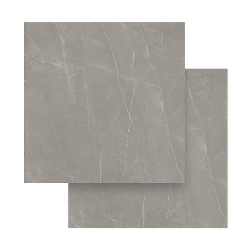 Piso Cerâmico Incopisos 90,5x90,5 Supreme Lancelot Gray Polido Retificado — Ref. 590006