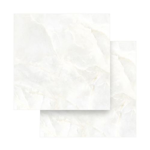 Piso Porcelanato Elizabeth 100x100 Onyx Branco Polido Retificado — Ref. 8068457