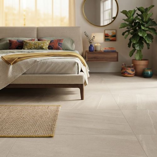 Piso Cerâmico Incopisos 90,5x90,5 Supreme Puglia Crema Rústico Retificado — Ref. 591014