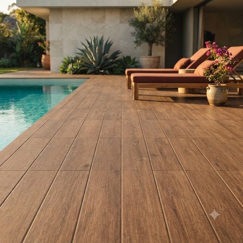 Piso Porcelanato Eliane 19,7x120 Rovere Noce Acetinado Retificado — Ref. 8068936
