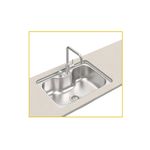 PiaTramontinaInox69x49MorganaSemAcessoriosComValvula412Embutir