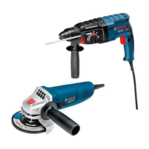 Combo Bosch Esmerilhadeira GWS 850 + Martelete GBH 2-24 D 220V — Ref. 06112A75E0