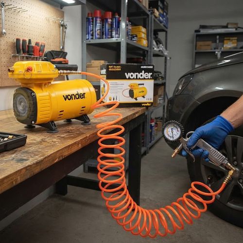 Compressor de Ar Direto Vonder 1/2Hp 2,3 Pes/Min Bivolt com Kit de Acessórios — Ref. 6828230000
