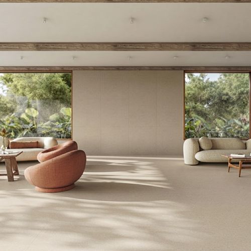 Piso Porcelanato Biancogres 60x60 Cemento Marfim Acetinado Retificado — Ref. BP1209J1