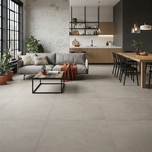 Piso Porcelanato Eliane 90x90 Munari Cimento Acetinado Retificado — Ref. 8068231