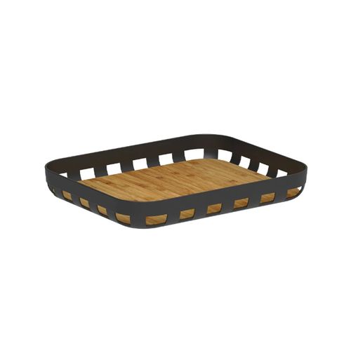 Bandeja Ou Servir Retang Lume Preta Fec BAB3100PTF