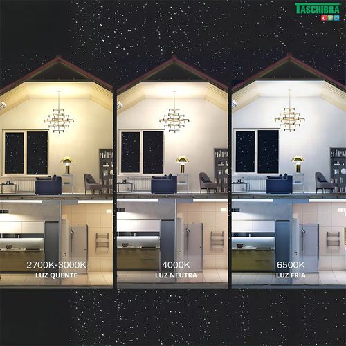 Plafon Taschibra Led Lys Redondo 12W Branco 6500K Sobrepor — Ref. 15140190