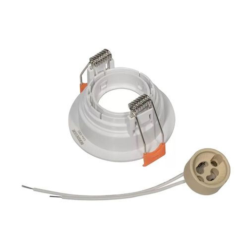 Spot Luminatti Hub Micro Borda Recuado Redondo Branco MR11 10W — Ref. LM3625
