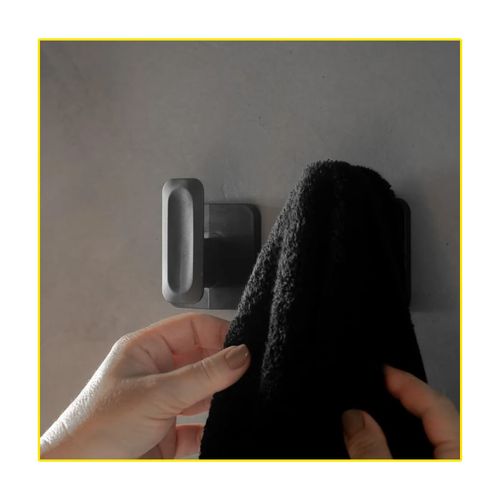Gancho Ou de Parede Preto Linha Eleve — Ref. GPE100PTF