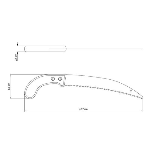 Serrote Tramontina de Poda 12" com 5 Dentes por Polegada — Ref. 43290/012