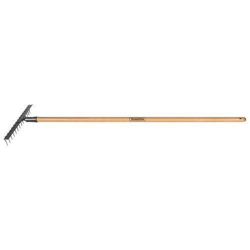 Ancinho Tramontina Estampado 14 Dentes com Cabo de Madeira 120cm — Ref. 77110/644
