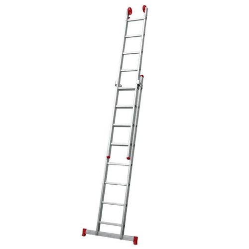 Escada Botafogo de Alumínio Extensiva 3 em 1 2x8 Degraus 3,88m — Ref. ESC0617