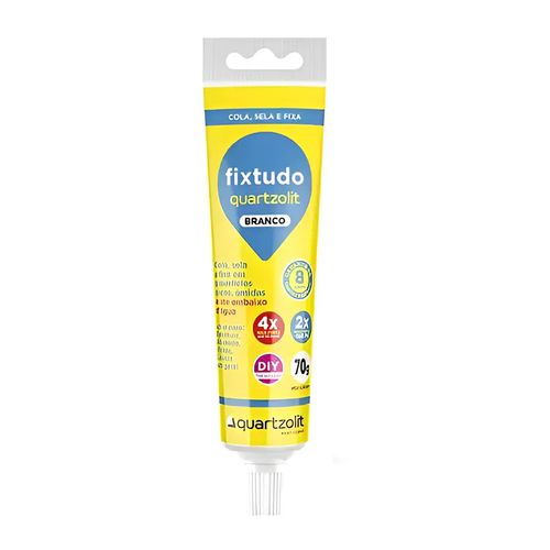 Silicone Quartzolit Fixtudo Branco 70g — Ref. 0739.00000.0001