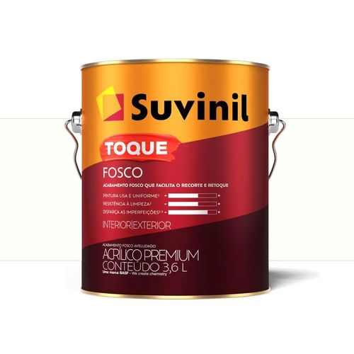 Tinta Suvinil Toque Fosco Select Acrílica Fosca Branco Neve 3,6 Litros — Ref. 50842611