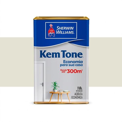 Tinta Sherwin Williams Kemtone Acrílica Fosca Branco Gelo 18 Litros — Ref. 2720306
